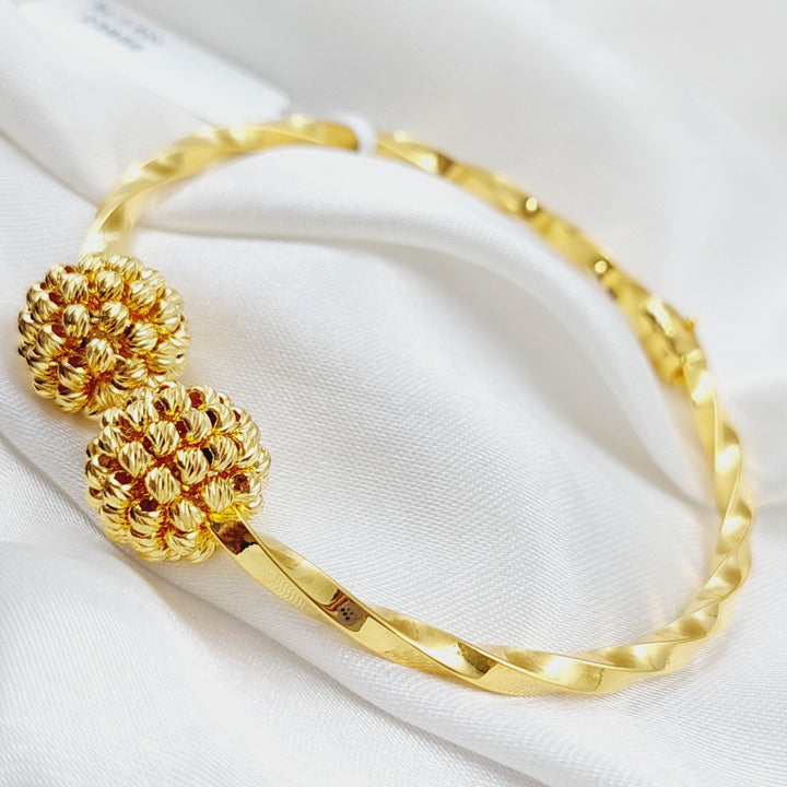 21K Gold Turkish Bracelet by Saeed Jewelry - Image 8