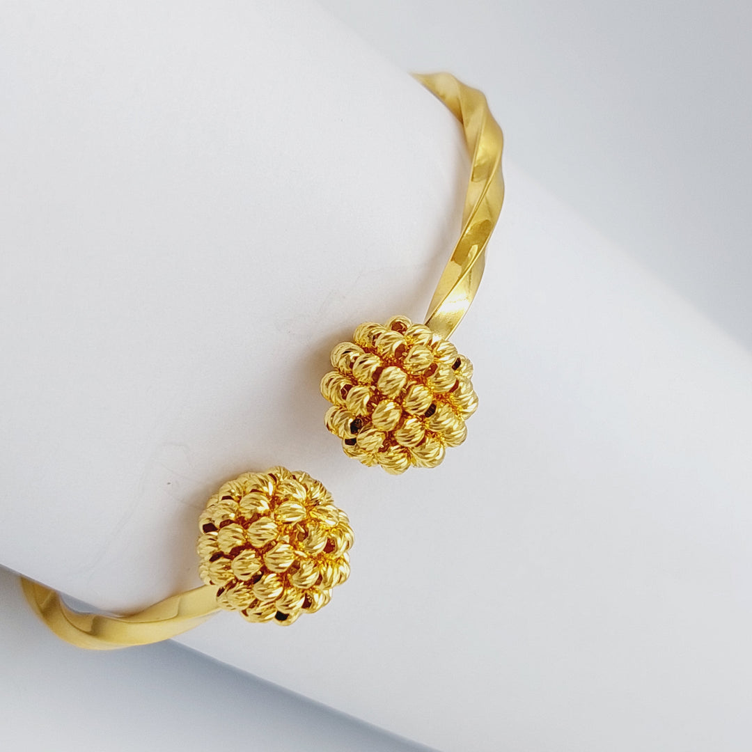 21K Gold Turkish Bracelet by Saeed Jewelry - Image 4