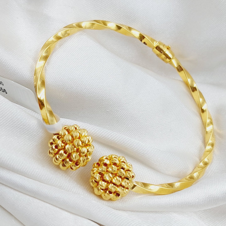 21K Gold Turkish Bracelet by Saeed Jewelry - Image 1