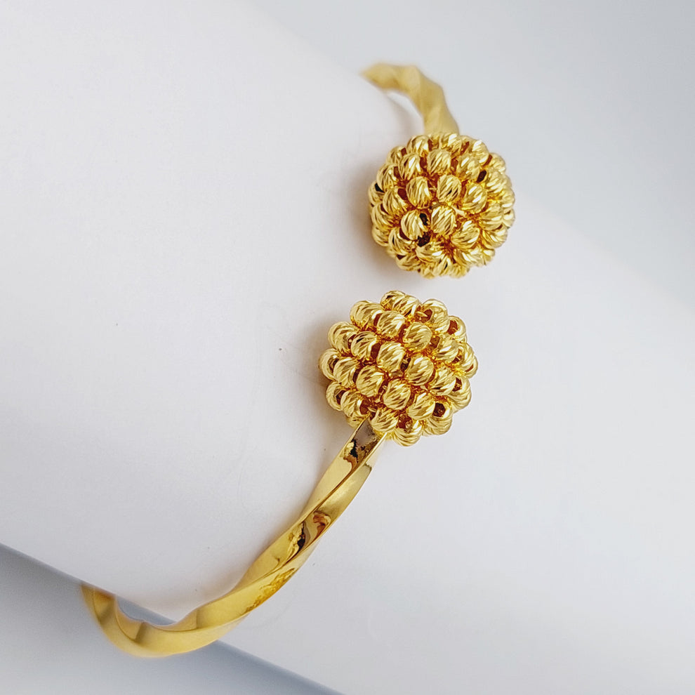 21K Gold Turkish Bracelet by Saeed Jewelry - Image 2