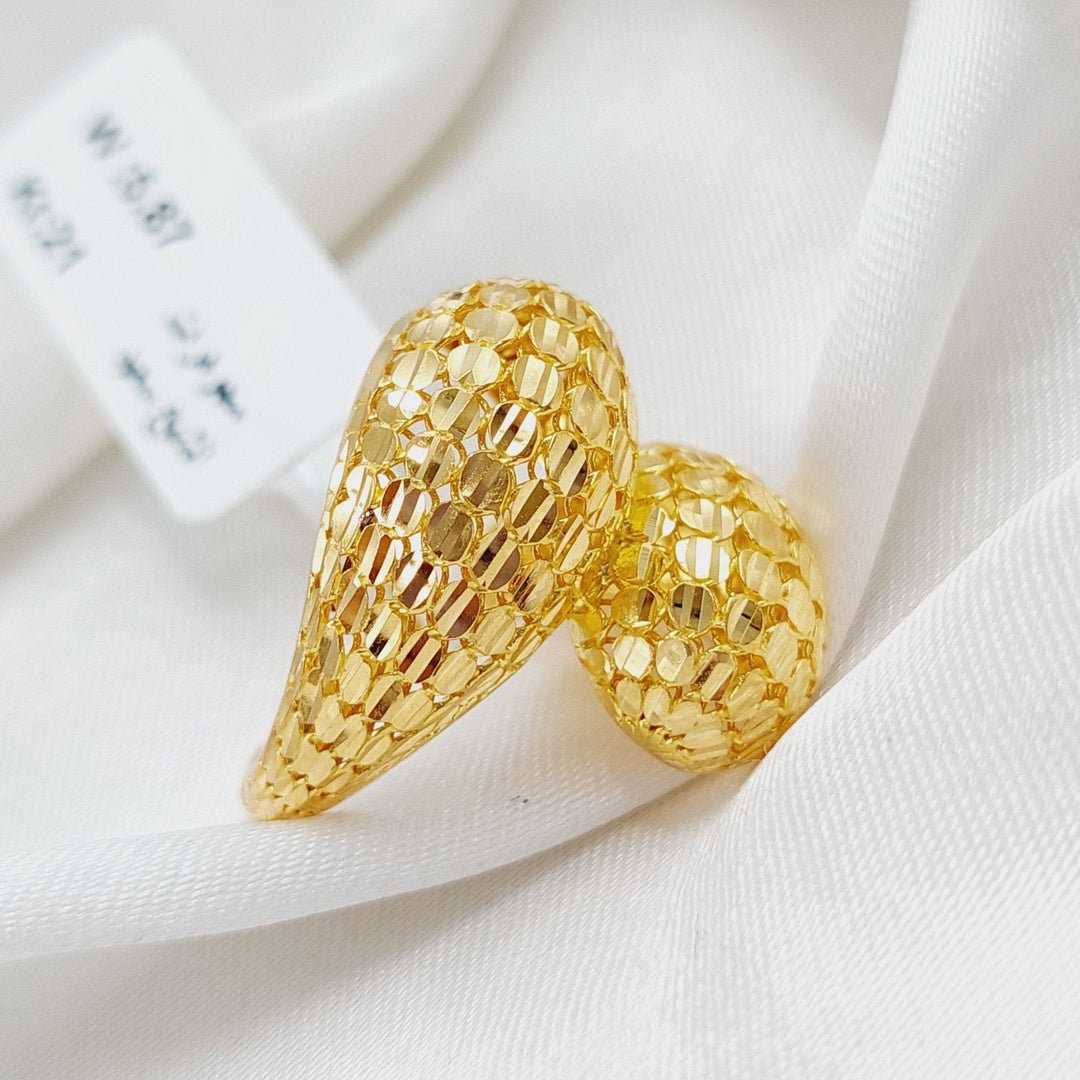 21K Gold Turkish Fancy Ring by Saeed Jewelry - Image 1