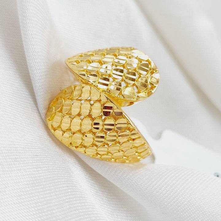 21K Gold Turkish Fancy Ring by Saeed Jewelry - Image 4