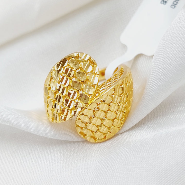 21K Gold Turkish Fancy Ring by Saeed Jewelry - Image 1