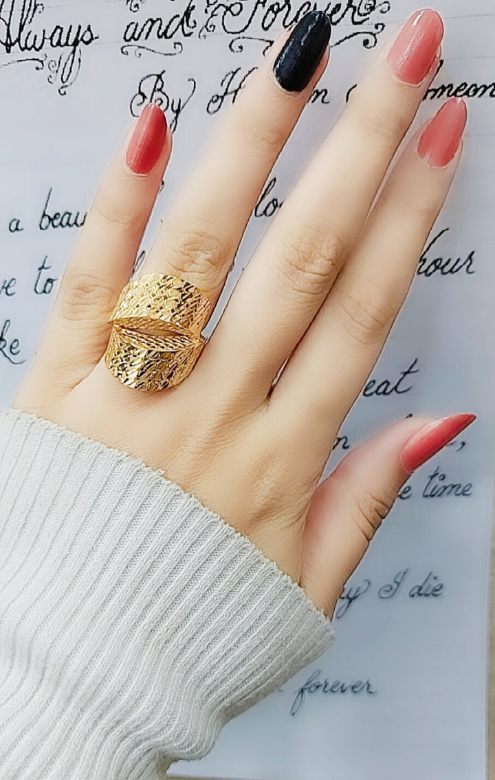 21K Gold Turkish Fancy Ring by Saeed Jewelry - Image 5