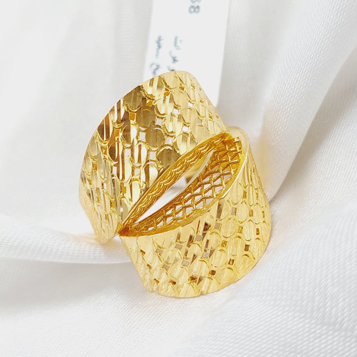 21K Gold Turkish Fancy Ring by Saeed Jewelry - Image 2