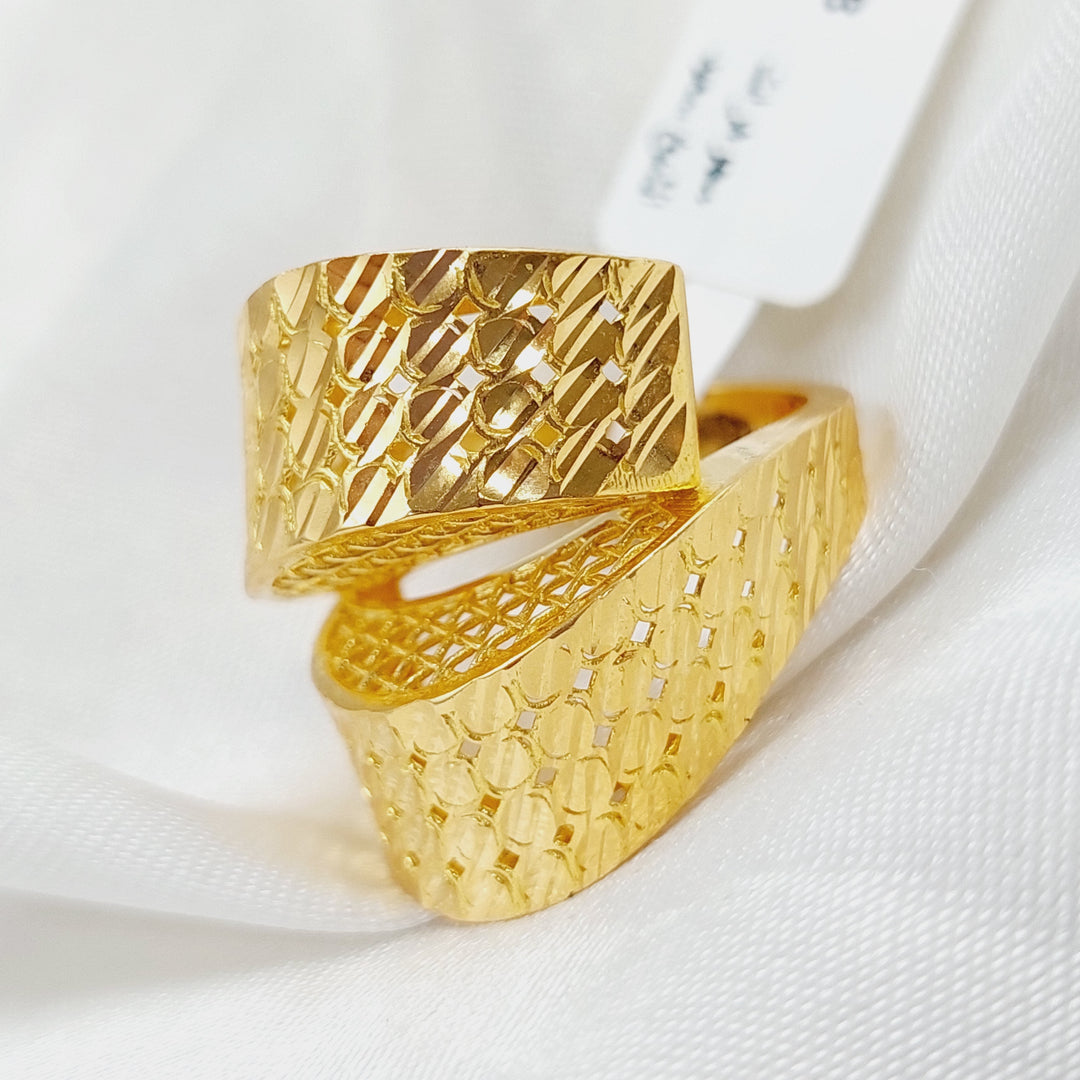 21K Gold Turkish Fancy Ring by Saeed Jewelry - Image 1