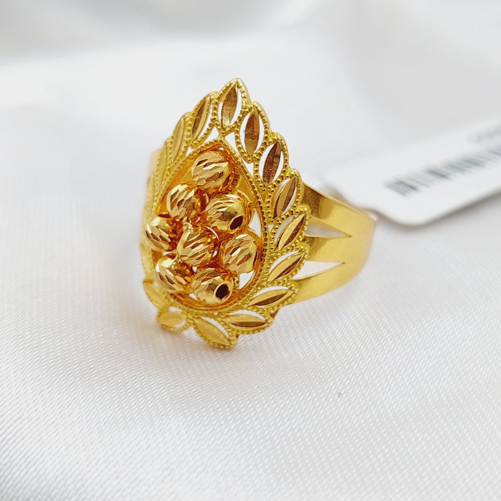 21K Gold Turkish Fancy Ring by Saeed Jewelry - Image 2