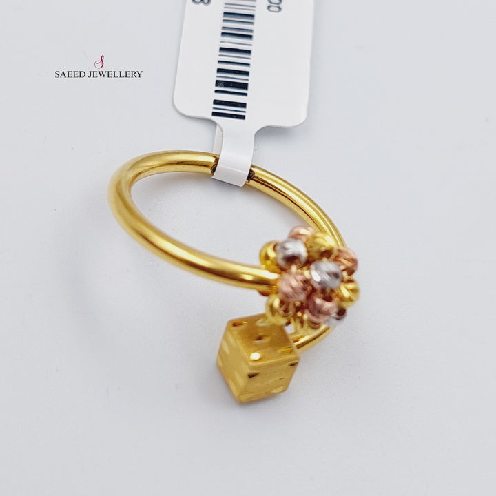 21K Gold Turkish Fancy Ring by Saeed Jewelry - Image 7