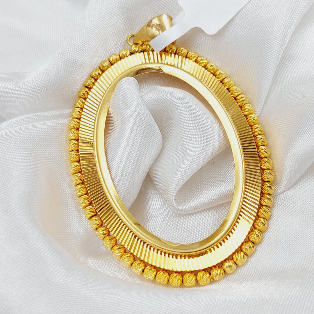 21K Gold Turkish Fram Pendant by Saeed Jewelry - Image 3