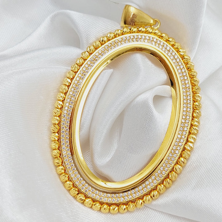 21K Gold Turkish Fram Pendant by Saeed Jewelry - Image 3