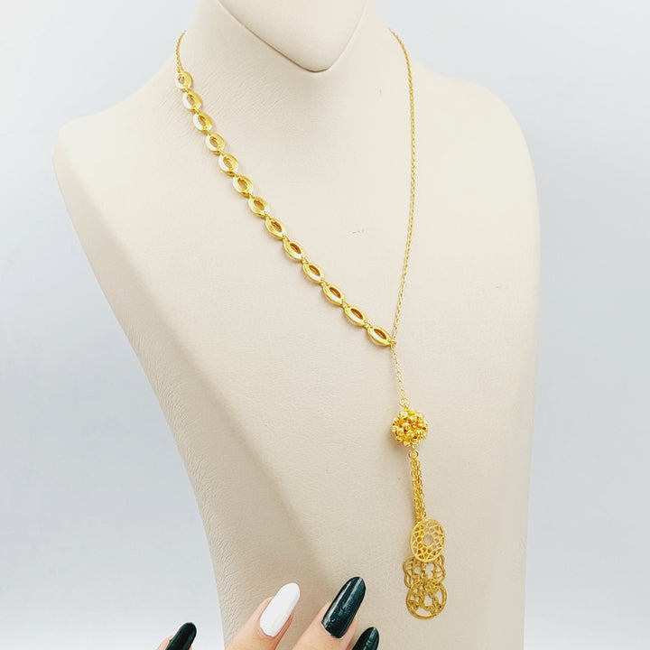 21K Gold Turkish Necklace by Saeed Jewelry - Image 2