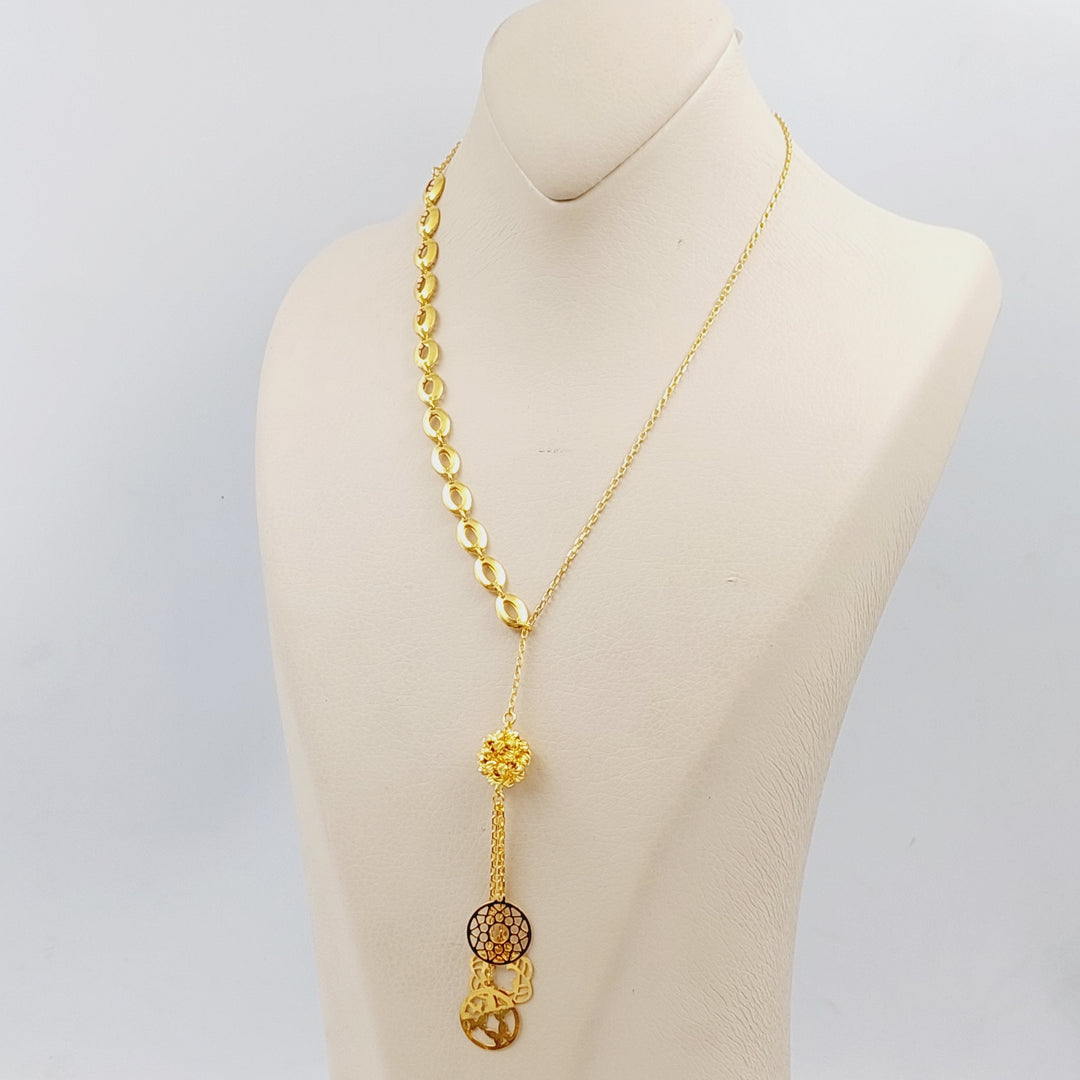 21K Gold Turkish Necklace by Saeed Jewelry - Image 3