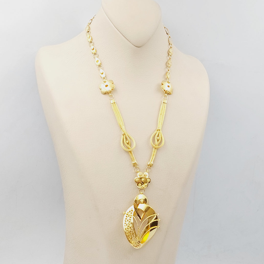 21K Gold Turkish Necklace by Saeed Jewelry - Image 6