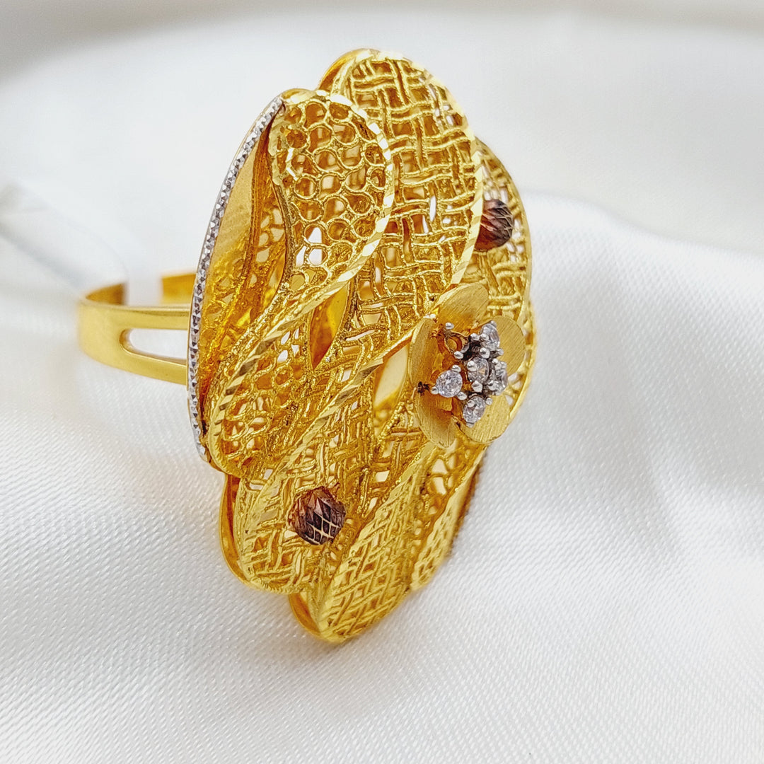 21K Gold Turkish Ring by Saeed Jewelry - Image 5