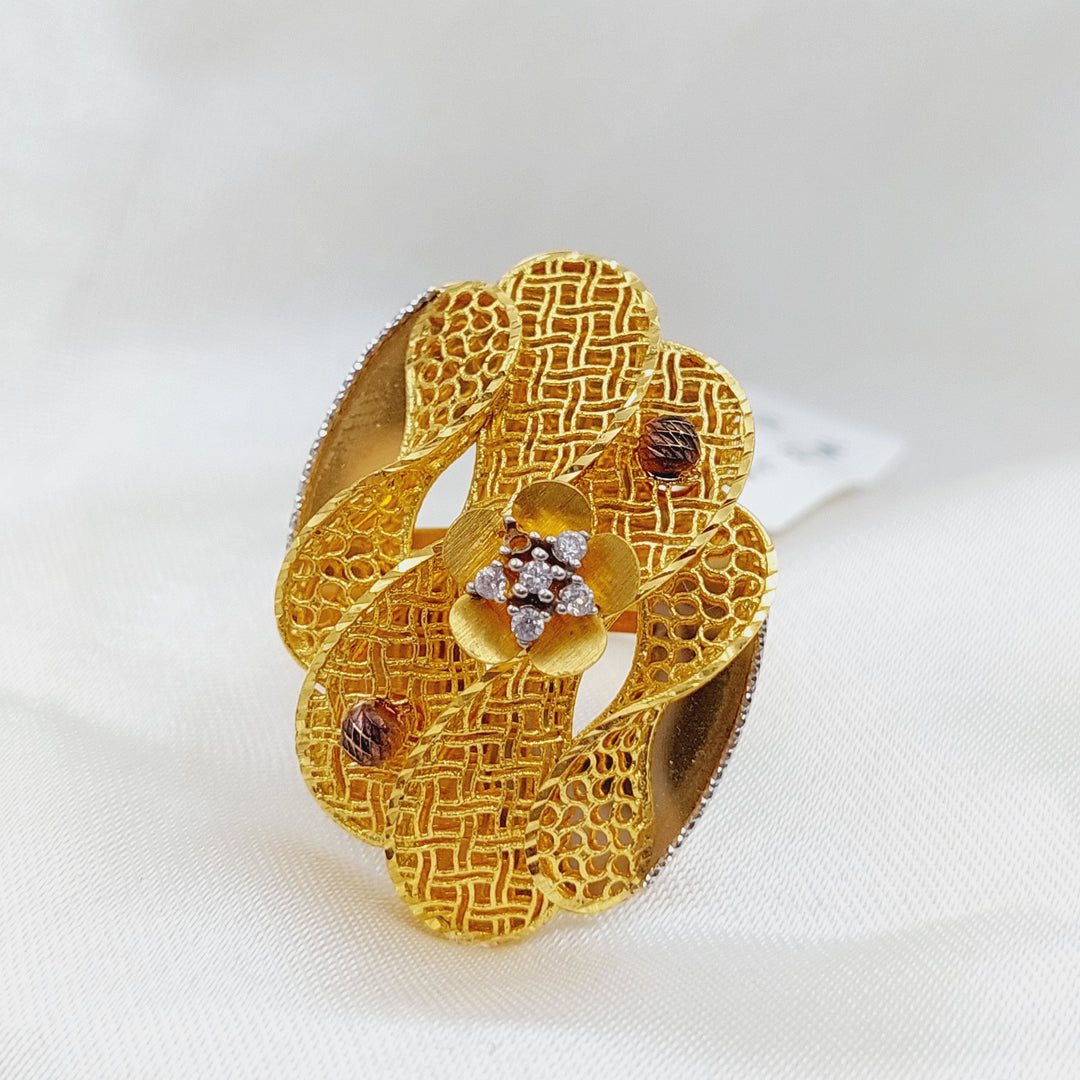 21K Gold Turkish Ring by Saeed Jewelry - Image 1