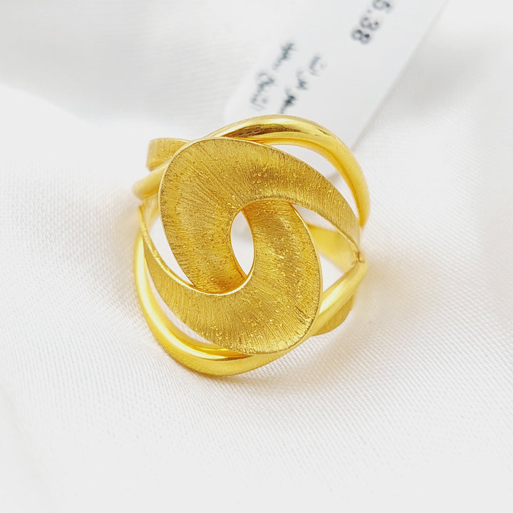 21K Gold Turkish Ring by Saeed Jewelry - Image 3