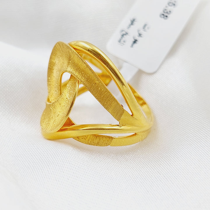 21K Gold Turkish Ring by Saeed Jewelry - Image 4