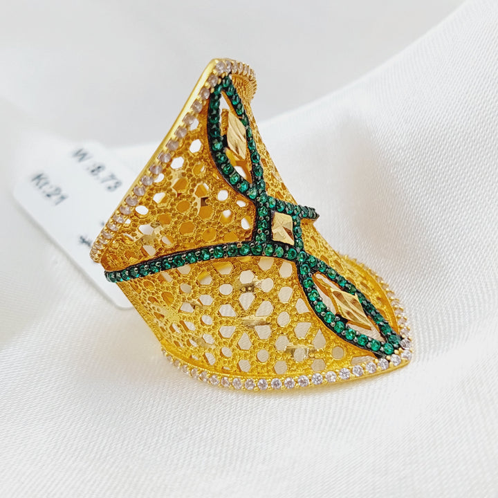 21K Gold Turkish Ring by Saeed Jewelry - Image 3