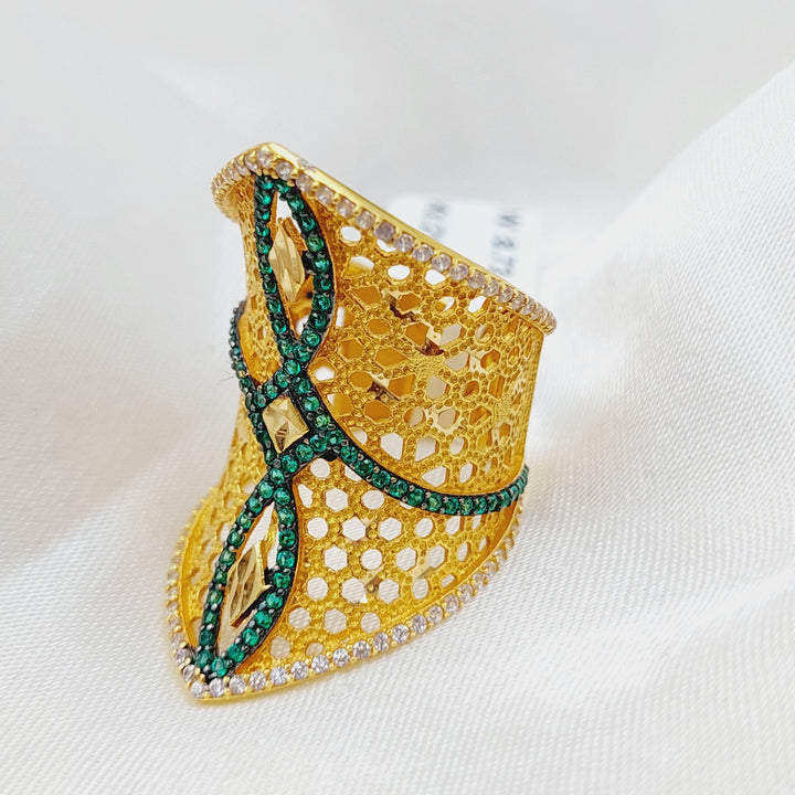 21K Gold Turkish Ring by Saeed Jewelry - Image 4