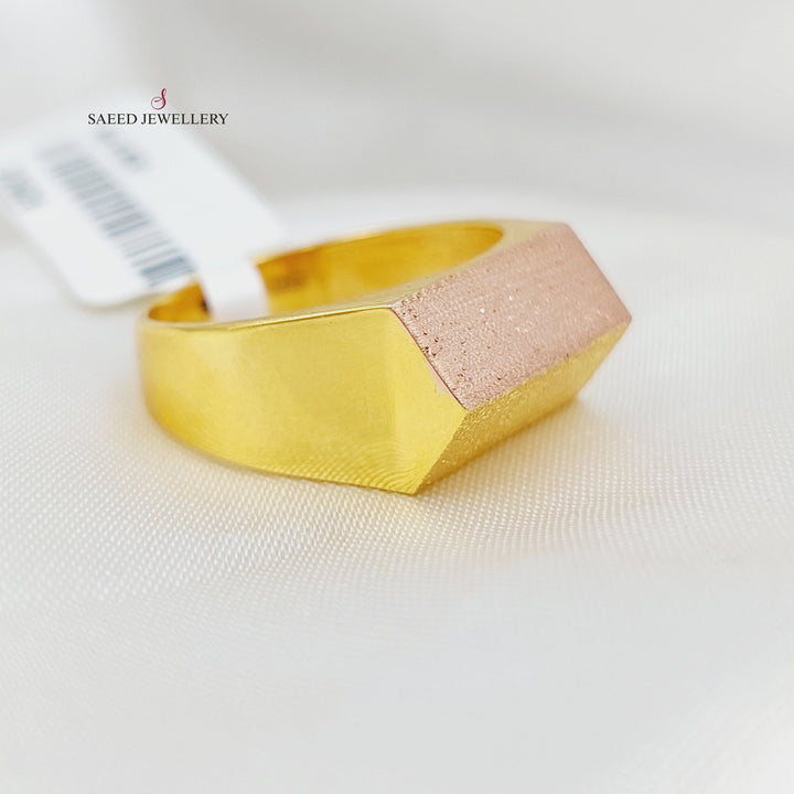 21K Gold Turkish Ring by Saeed Jewelry - Image 3