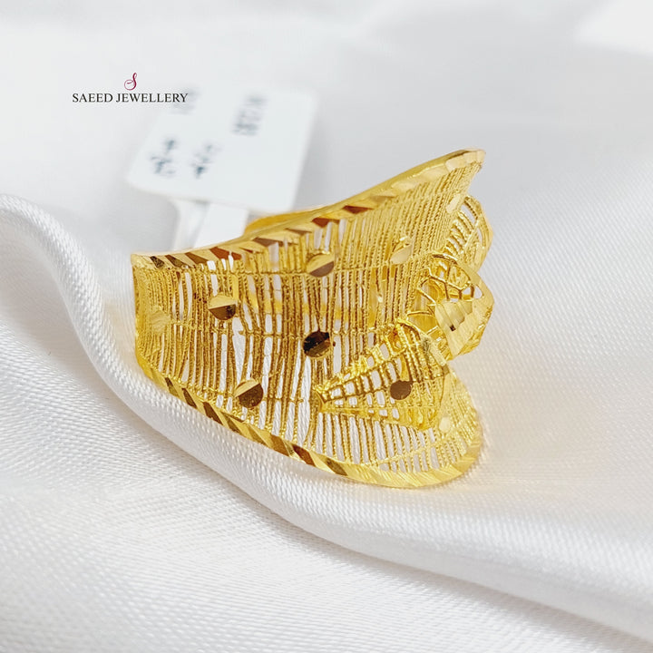 21K Gold Turkish Ring by Saeed Jewelry - Image 4