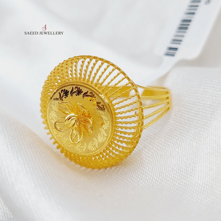 21K Gold Turkish Ring by Saeed Jewelry - Image 3