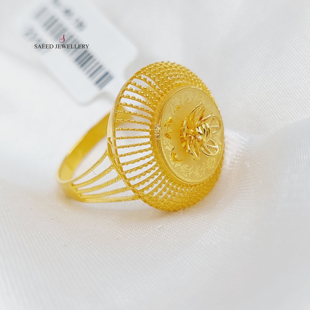 21K Gold Turkish Ring by Saeed Jewelry - Image 1