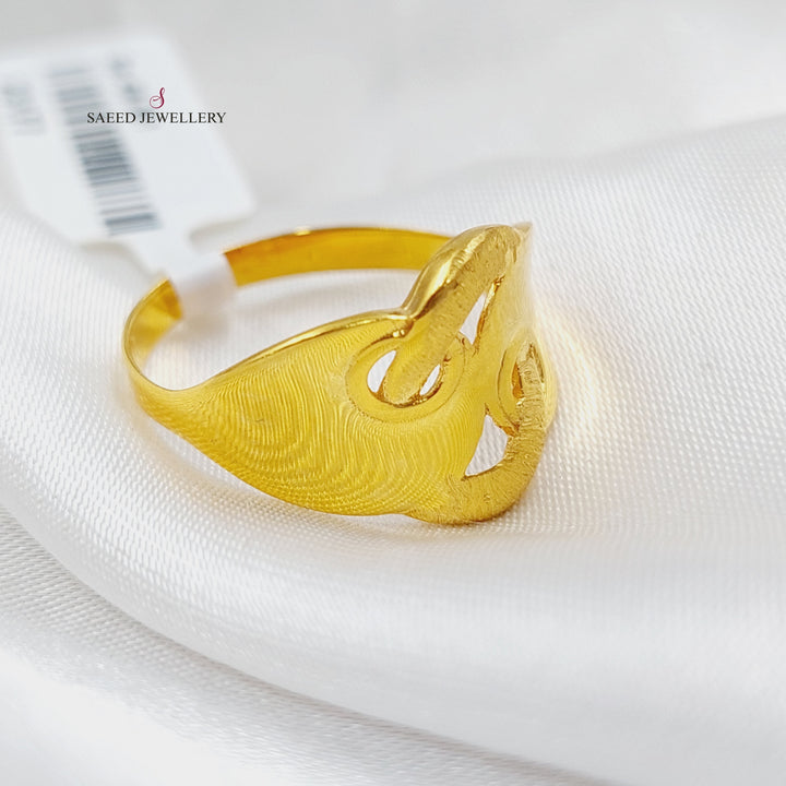 21K Gold Turkish Ring by Saeed Jewelry - Image 9