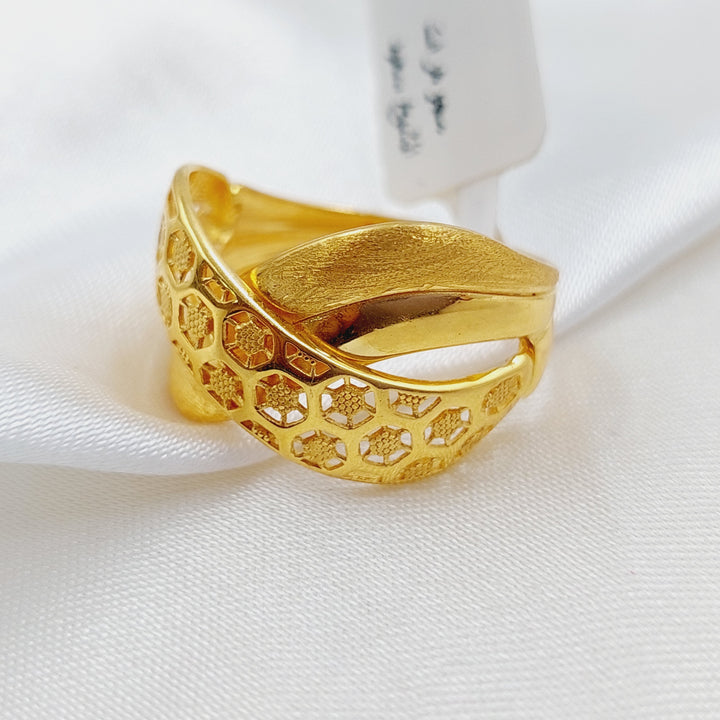 21K Gold Turkish Ring by Saeed Jewelry - Image 4