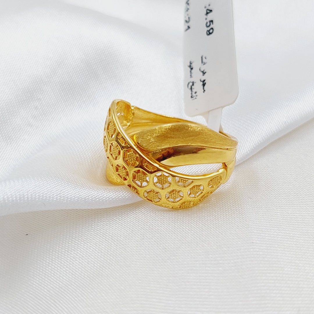 21K Gold Turkish Ring by Saeed Jewelry - Image 6