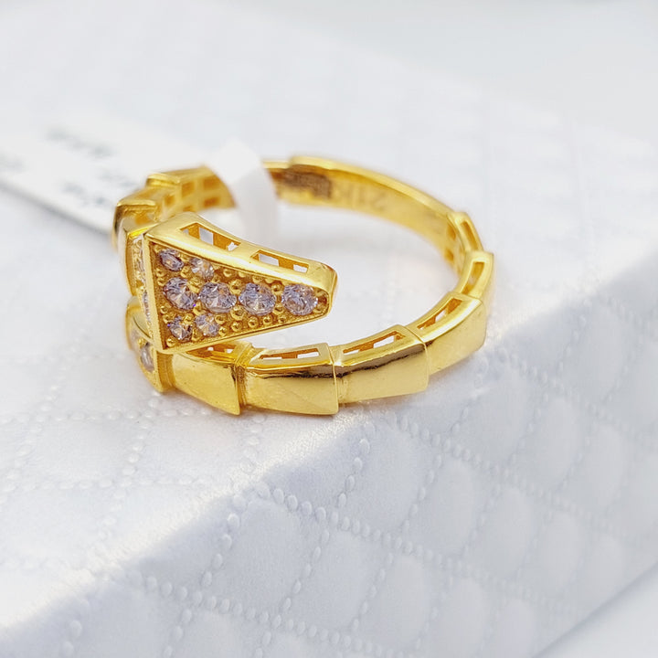 21K Gold Turkish Ring by Saeed Jewelry - Image 2