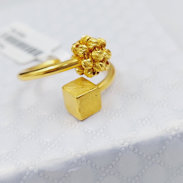 21K Gold Turkish Ring by Saeed Jewelry - Image 3