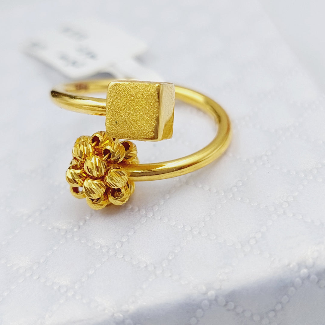 21K Gold Turkish Ring by Saeed Jewelry - Image 1