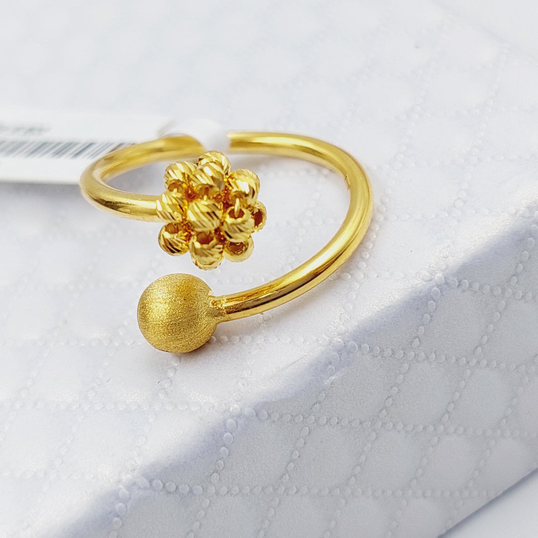 21K Gold Turkish Ring by Saeed Jewelry - Image 1