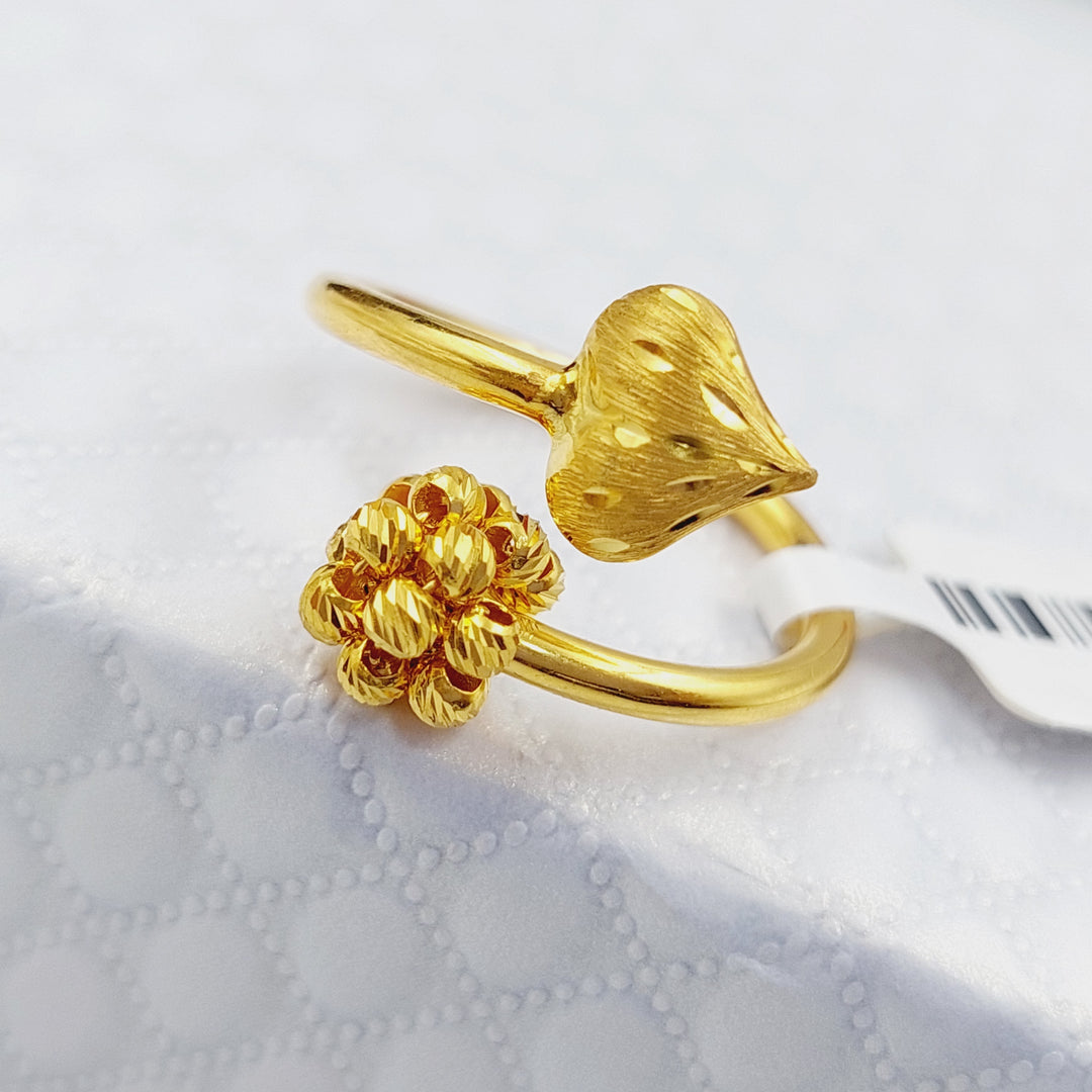 21K Gold Turkish Ring by Saeed Jewelry - Image 1