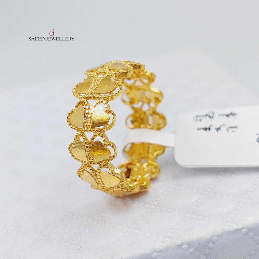 21K Gold Turkish Ring by Saeed Jewelry - Image 3