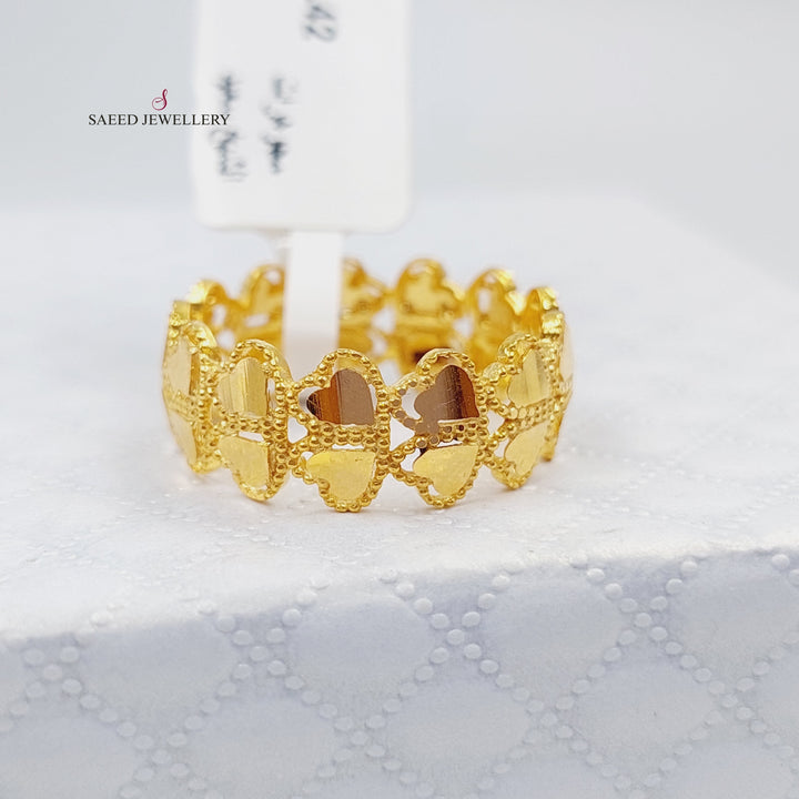 21K Gold Turkish Ring by Saeed Jewelry - Image 4