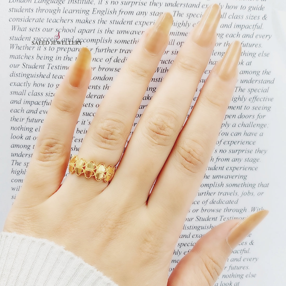 21K Gold Turkish Ring by Saeed Jewelry - Image 5