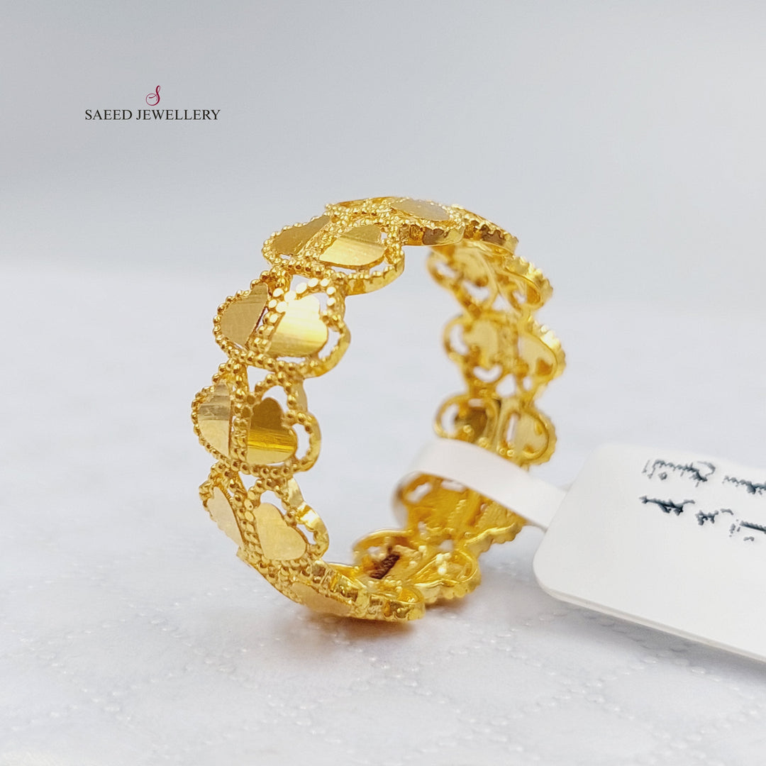 21K Gold Turkish Ring by Saeed Jewelry - Image 1