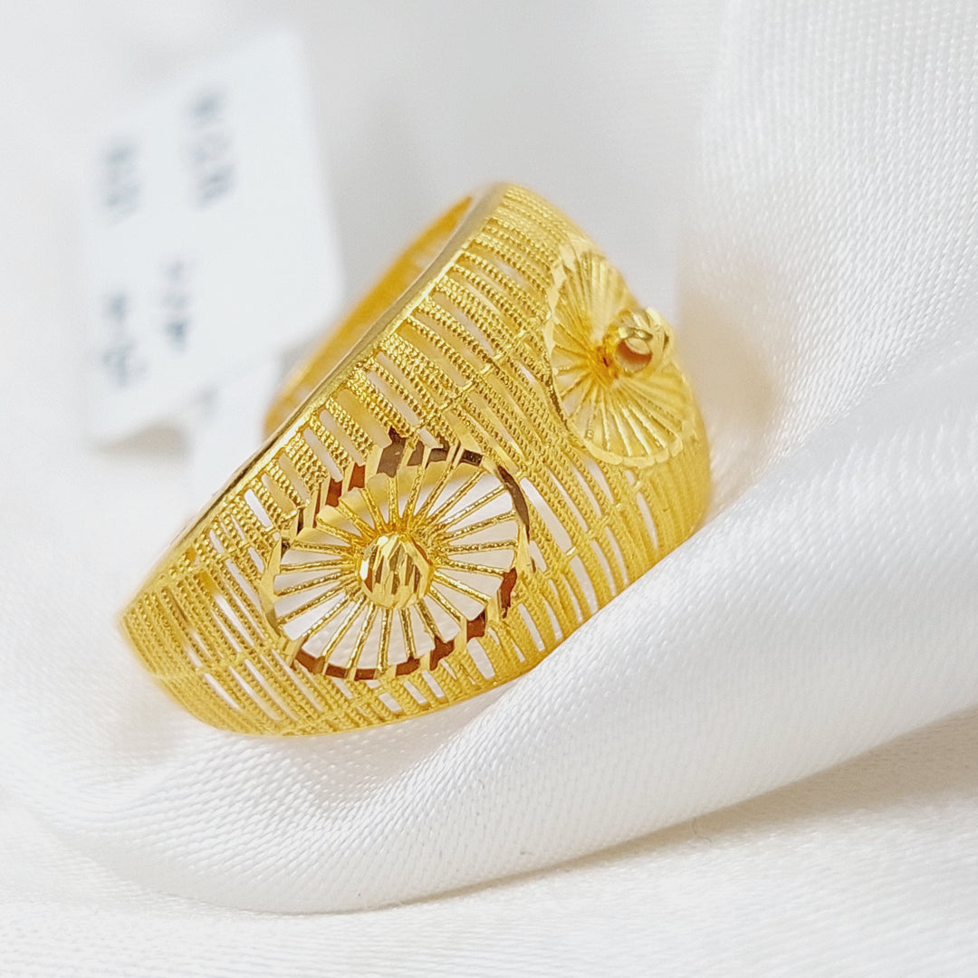 21K Gold Turkish Ring by Saeed Jewelry - Image 3