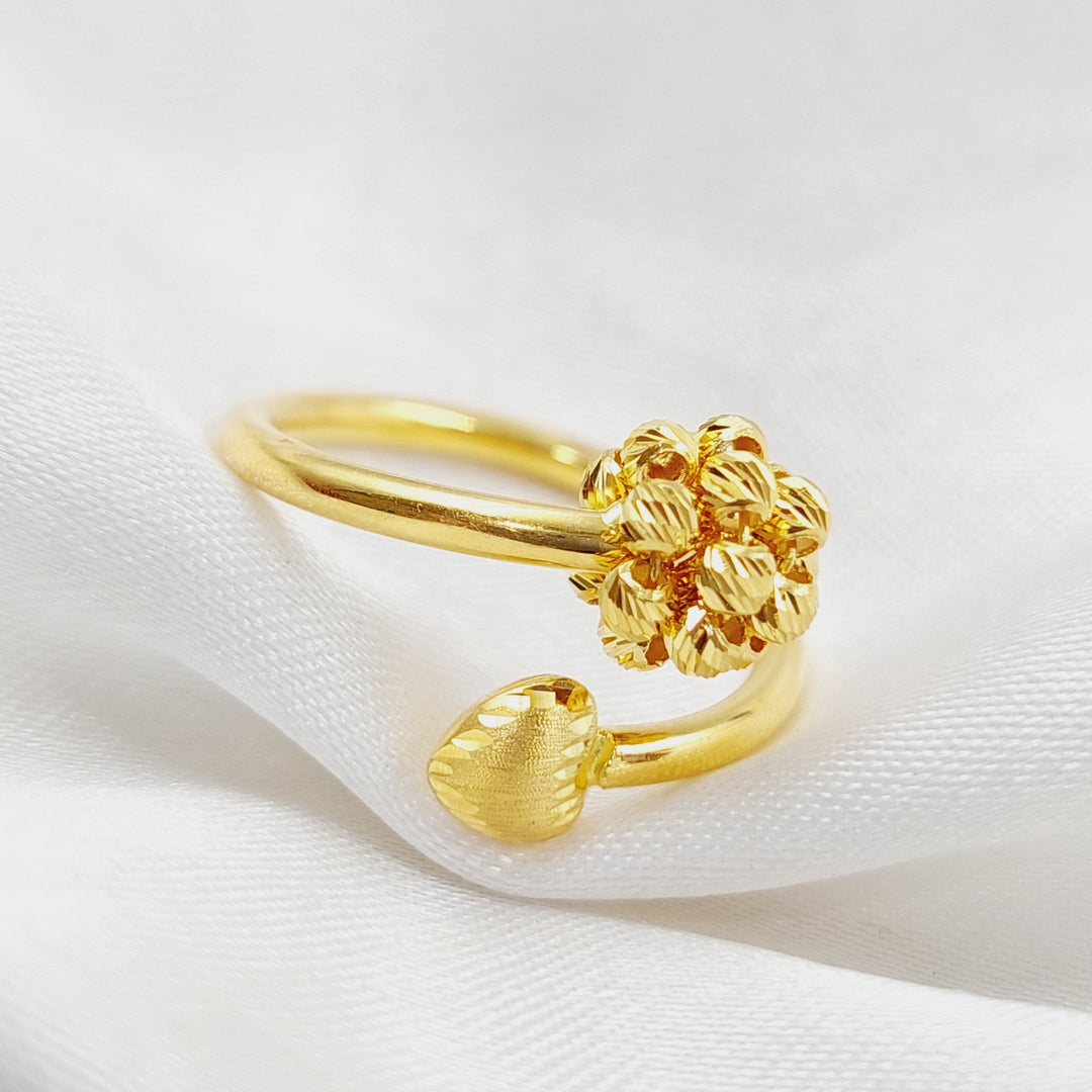 21K Gold Turkish Ring by Saeed Jewelry - Image 4