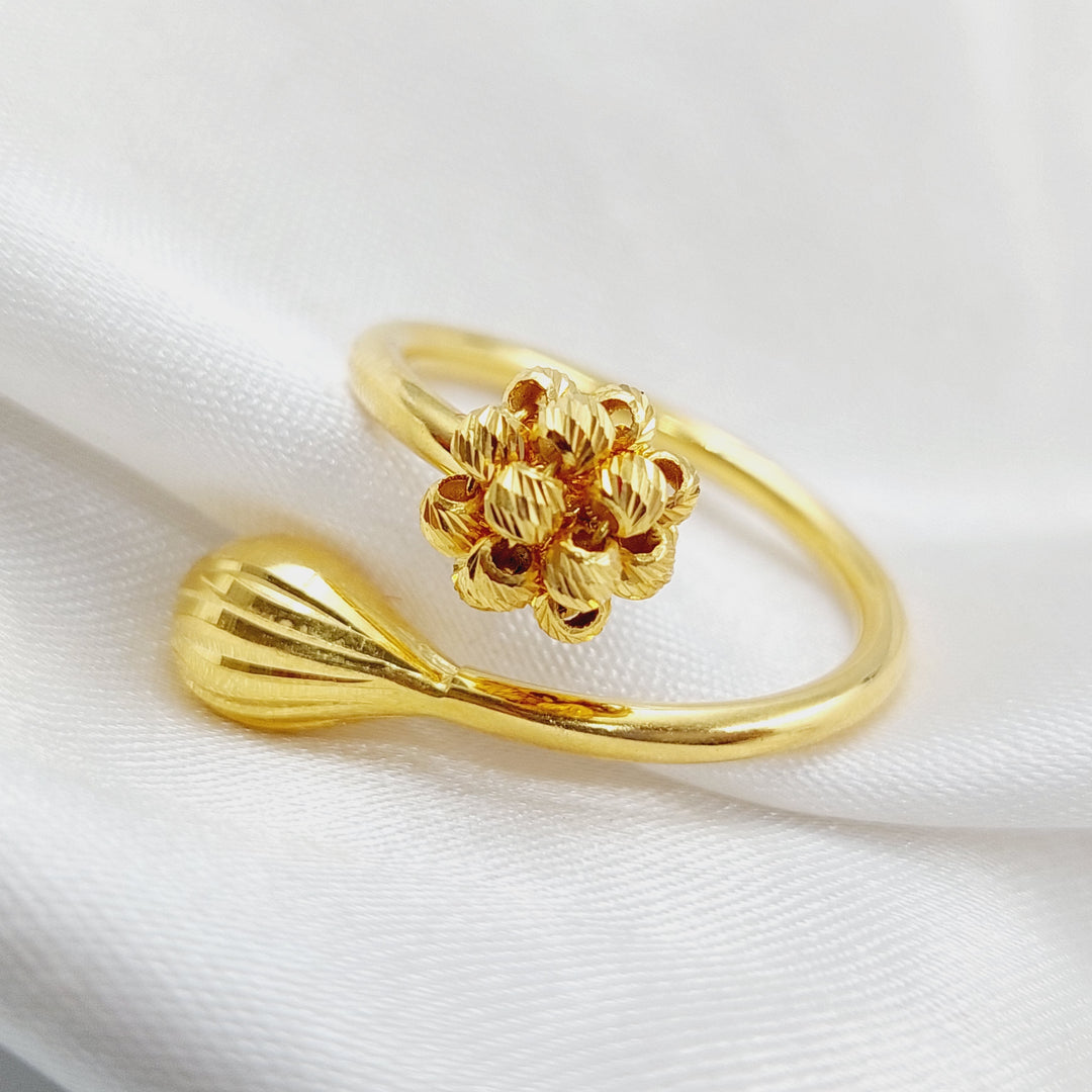 21K Gold Turkish Ring by Saeed Jewelry - Image 3