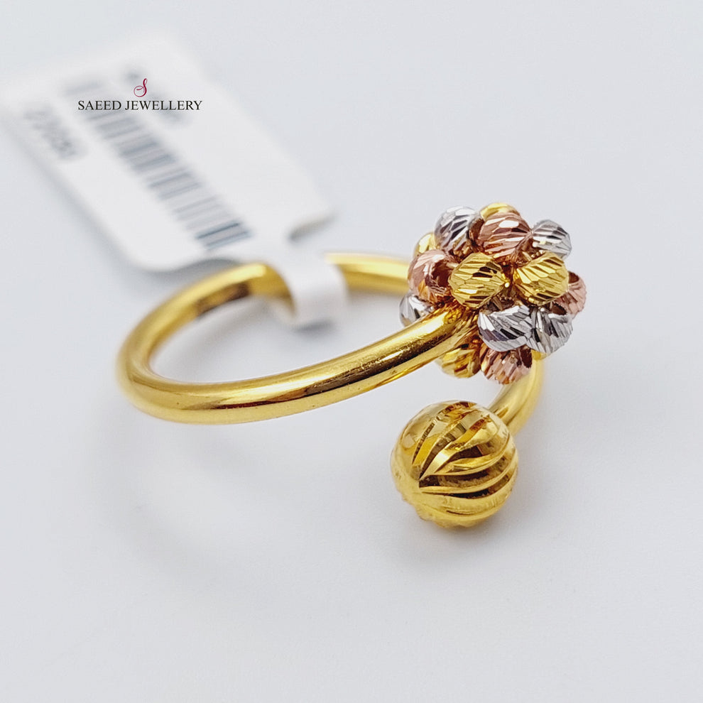 21K Gold Turkish Ring by Saeed Jewelry - Image 4