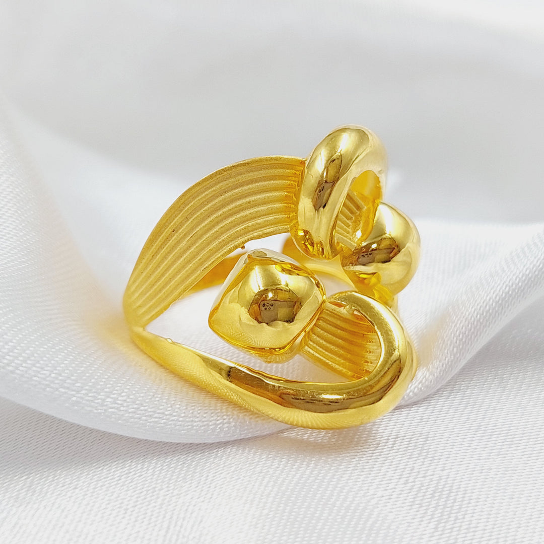 21K Gold Turkish Ring by Saeed Jewelry - Image 3