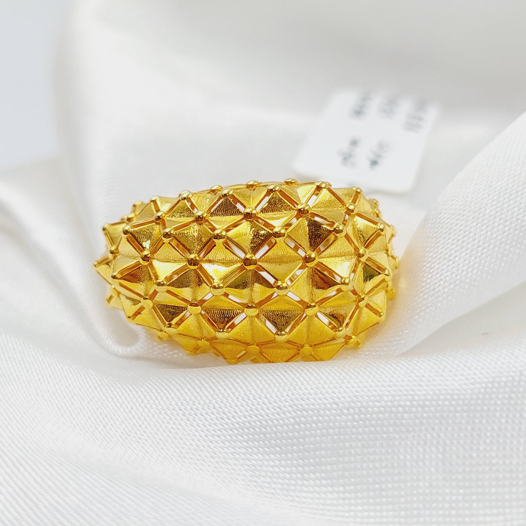 21K Gold Turkish Ring by Saeed Jewelry - Image 4