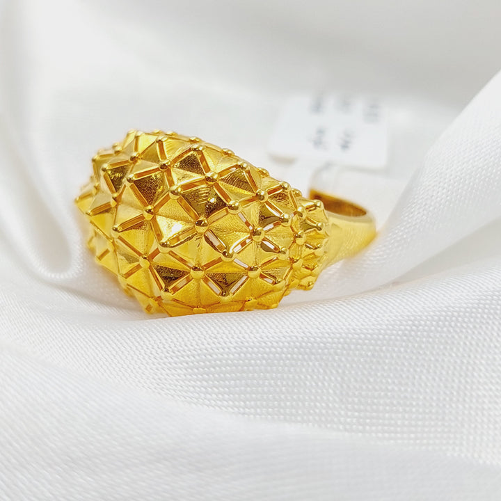 21K Gold Turkish Ring by Saeed Jewelry - Image 5