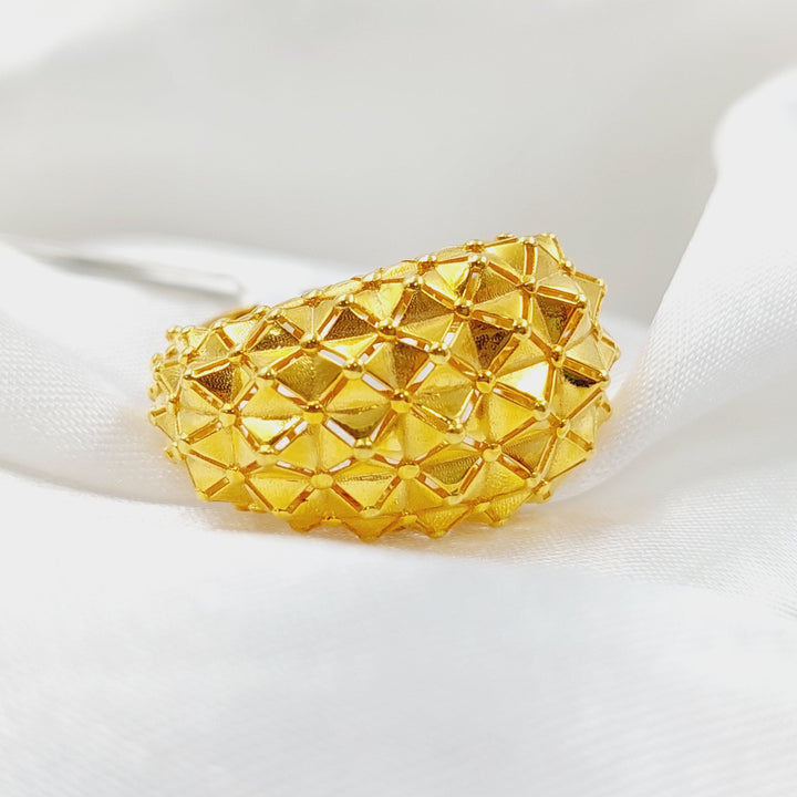 21K Gold Turkish Ring by Saeed Jewelry - Image 1