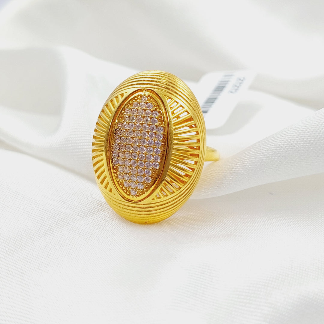 21K Gold Turkish Ring by Saeed Jewelry - Image 5