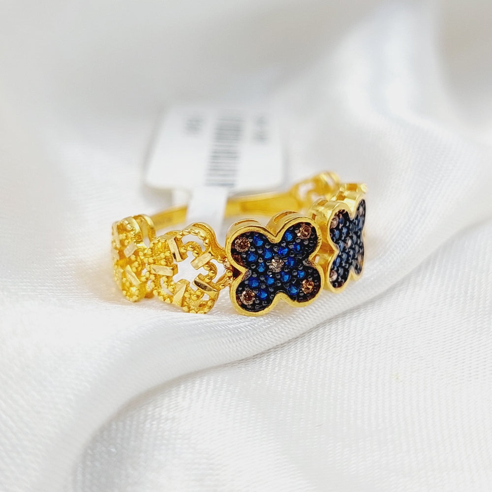 21K Gold Turkish Ring by Saeed Jewelry - Image 2