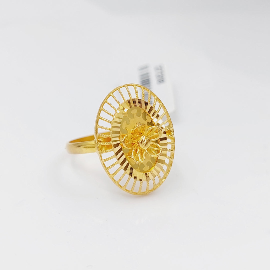 21K Gold Turkish Rose Ring by Saeed Jewelry - Image 1